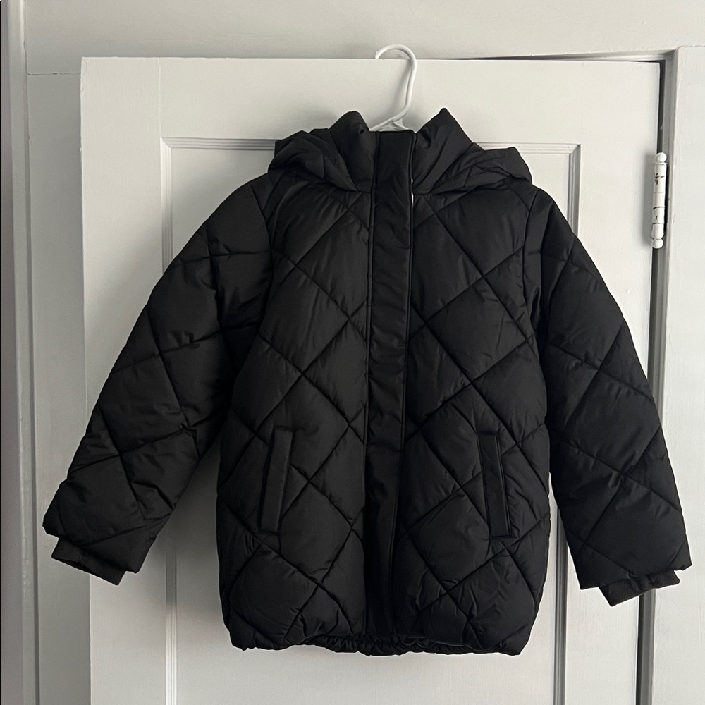 GAP Black Quilted Puffer Jacket for Kids